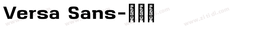 Versa Sans字体转换